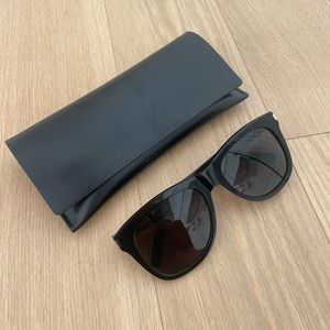 Saint Laurent Classic SL 51 black Wellington shaped sunglasses